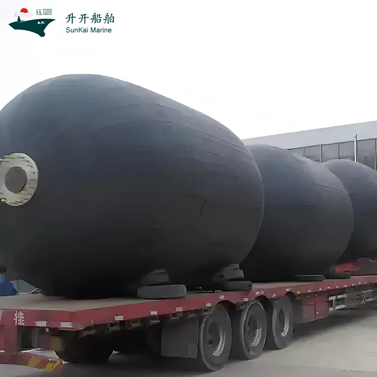 Fender Tiup Laut yang Baru Dikembangkan dari Shengkai Marine Supplies Co., Ltd. Telah Resmi Diluncurkan dari Jalur Produksi dan Mulai Beroperasi